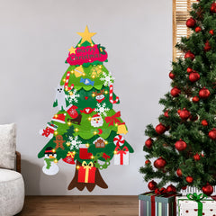 SWANEW Filz Weihnachtsbaum, DIY Lichterketten für Kinder