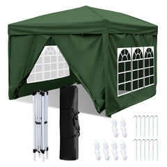 SWANEW Faltpavillon, 3x3m Pavillon, Gazebo Wasserdicht, Partyzelt UV-Schutz