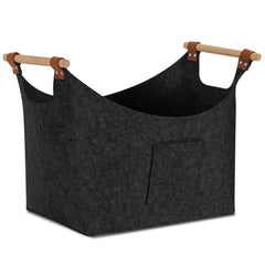 SWANEW Filzkorb, Brennholzkorb, Brennholztasche, Kaminholzkorb