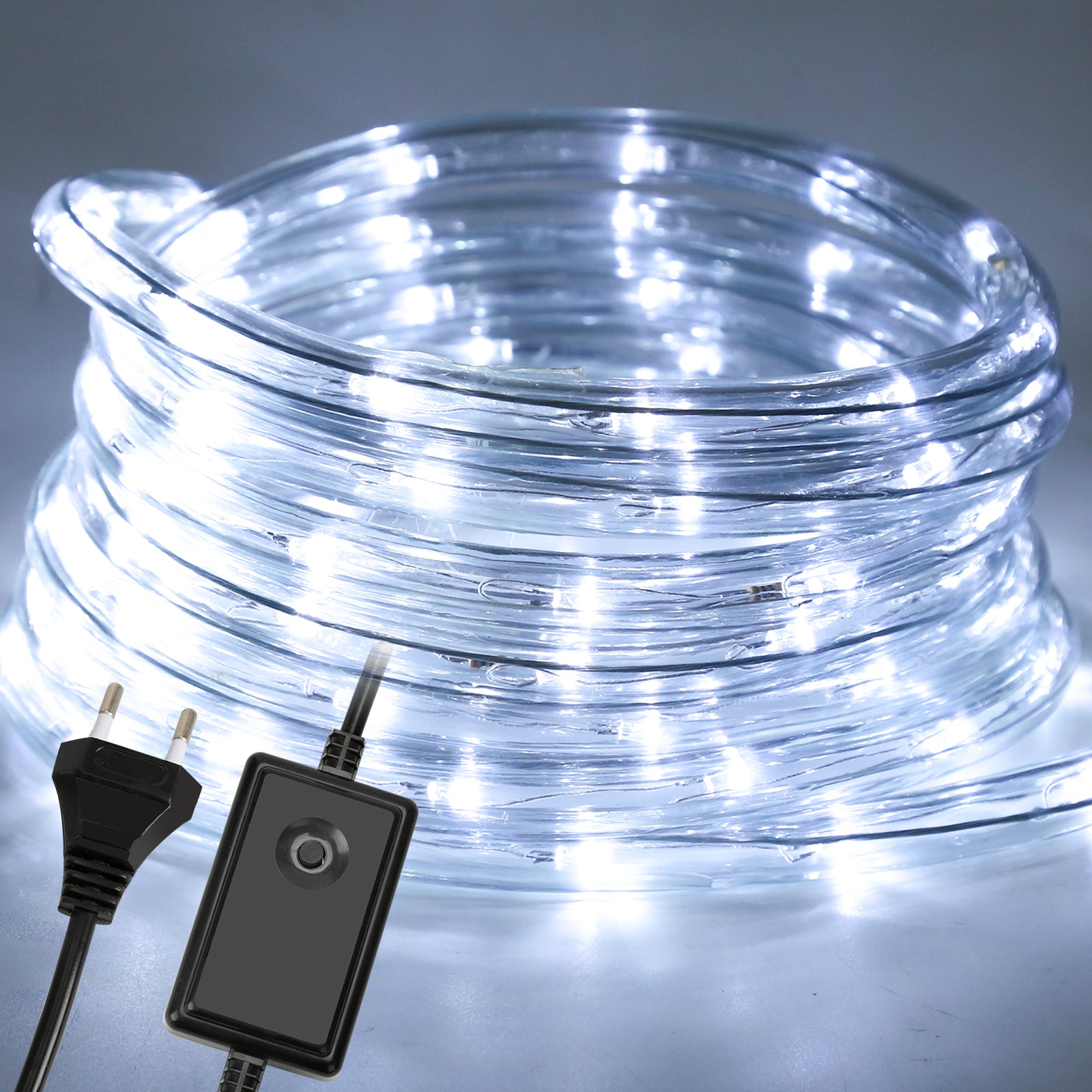 SWANEW Lichterschlauch Außen Lichtschlauch 8 Modi LED Schlauch mit Memory-Funktion, Timer, Strombetrieben Lichterkette Wasserdicht