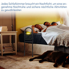 SWANEW Aufstehhilfe Bett, Aufstehhilfe Bett Senioren, mit Sensorlich, Aufstehhilfen mit Lagerung Tasche, Aufstehhilfe Höhenverstellbarer, Haltegriffe für Senioren