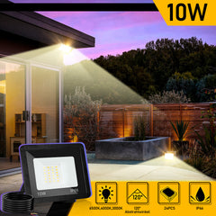SWANEW LED Strahler Außen Dimmbar, LED Fluter 3000K/4000K/6500K, IP66 Wasserdicht Scheinwerfer (kein Stecker)