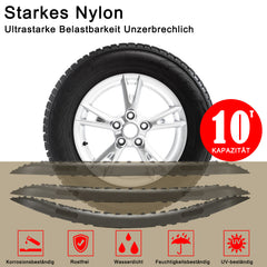 SWANEW 2 Stücke Anfahrhilfe mit Aufbewahrungstasche und Installationstool, Sand/Schlamm/Schnee Recovery Board Offroad Tracks,10T Last, Reifenleiter