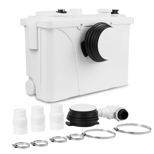 SWANEW 700W Hebeanlage, 190L/min Schmutzwasserpumpen mit niedrigem Geräusch (39dB), Kleinhebeanlage, 4 in 1 Schmutzwasserpumpen