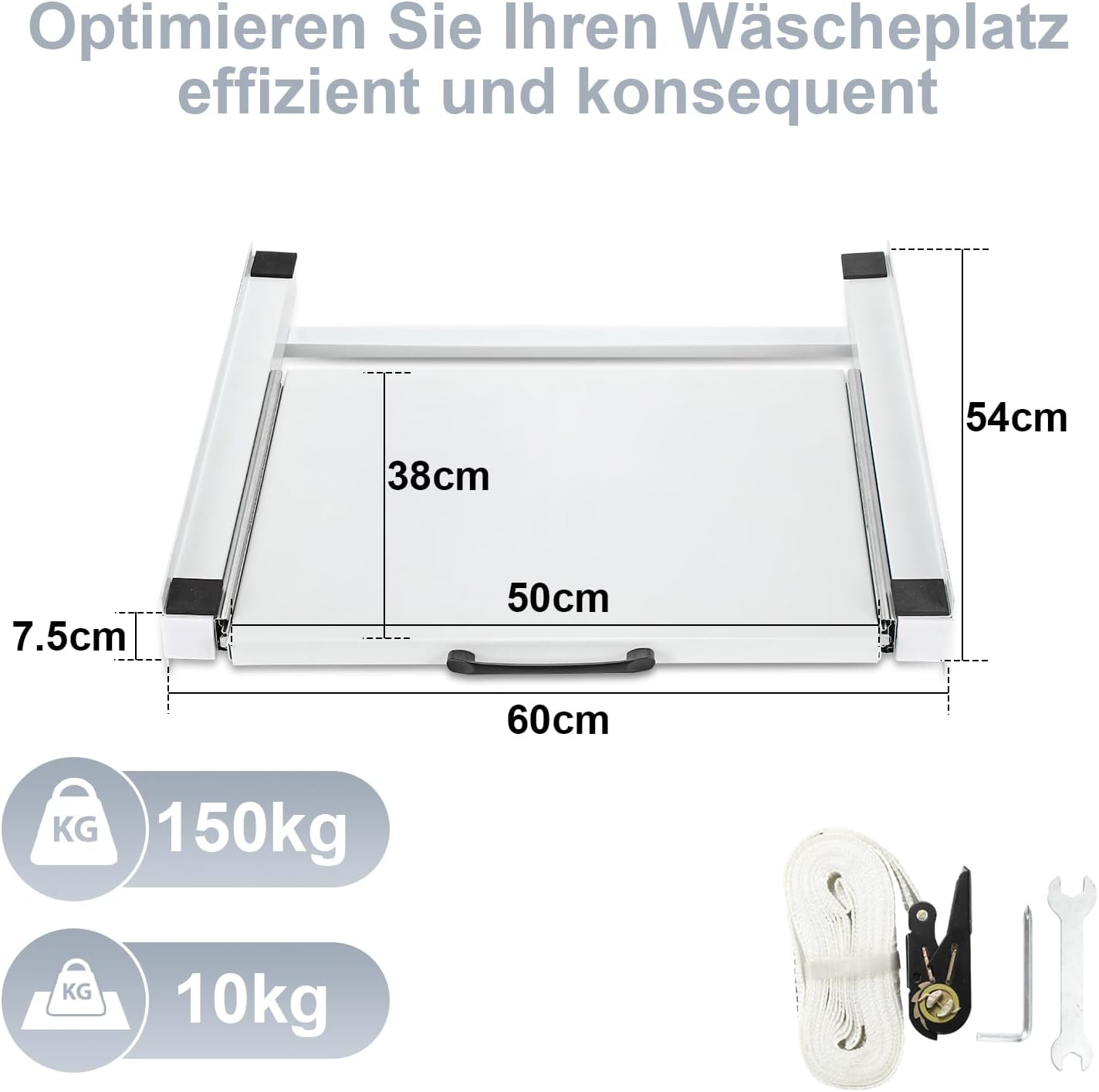 Zwischenbaurahmen mit Ausziehplatte