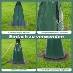 SWANEW Bewässerungssack 75L Bäume Wassersack Baumsack Gießsack Bewässerungseutel