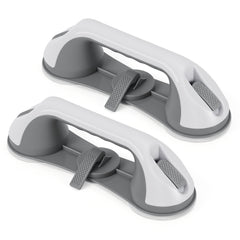 SWANEW 2PC Badewannengriff MAX 110 KG, 28CM Haltegriff Dusche mit Saugnapf, Abnehmbare Duschgriff, ohne Bohren