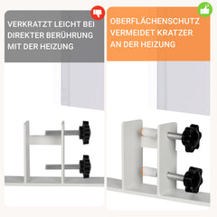 SWANEW 2x Standfüße für Infrarotheizungen Universell, Standgerät für Heizplatte, Infrarotheizung, Infrarotheizung Standfüße