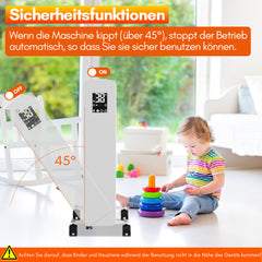 SWANEW Ölradiator Elektroheizung 2500W, Thermostat, Ölheizung Energiesparend