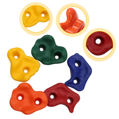 SWANEW 25 Stück Klettergriffe Kletterwände Klettersteine Kinder Outdoor bis 200 kg