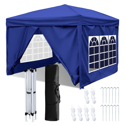 SWANEW Faltpavillon, 3x3m Pavillon, Gazebo Wasserdicht, Partyzelt UV-Schutz
