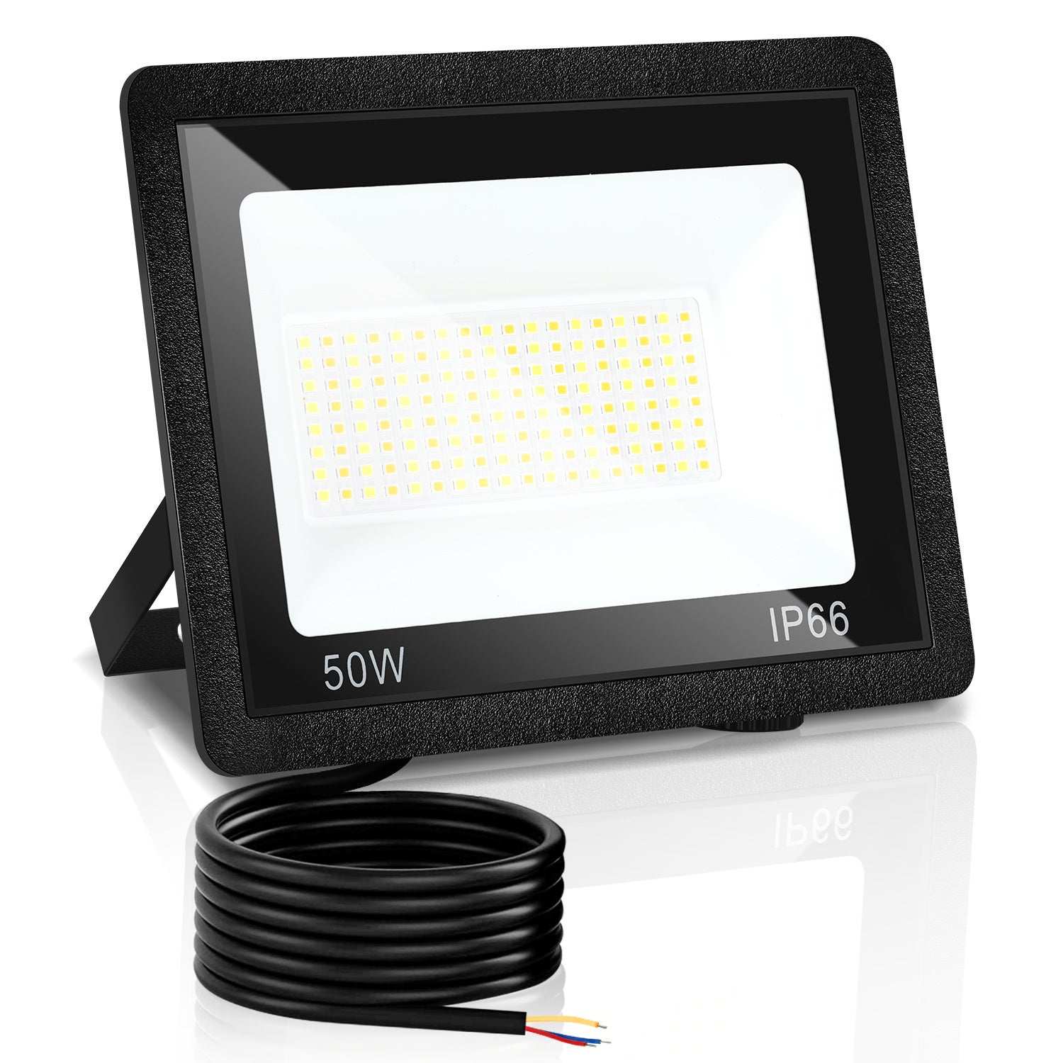 SWANEW LED Strahler Außen Dimmbar, LED Fluter 3000K/4000K/6500K, IP66 Wasserdicht Scheinwerfer (kein Stecker)