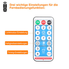 SWANEW solar lichternetz, lichternetz mit Fernbedienung, 8 Modi+TimingFunktion+MemoryFunktion, IP44, Helligkeit einstellbar