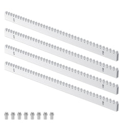 SWANEW Zahnstange verzinktem Stahl für Schiebetorantrieb, Schiebetor Toröffner, 2M Zahnschiene 4 Stück (jede 50 cm lang)