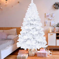 SWANEW Künstlicher Weihnachtsbaum, PVC Schwer Entflammbar, mit ständer, Weihnachtsdeko