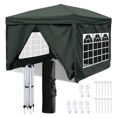 SWANEW Faltpavillon, 3x3m Pavillon, Gazebo Wasserdicht, Partyzelt UV-Schutz