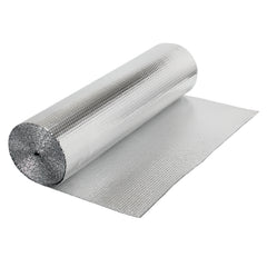SWANEW Isolierfolie 1 × 10 m, 10 m² – Alu Reflexionsfolie mit Luftpolster, zuschneidbare Dämmfolie
