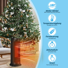 SWANEW Heizlüfter leise Weiß Heizung Konvektor 2000W Schnellheizer Angebot Heizgerät