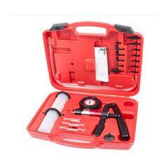 SWANEW Vakuum Pumpe Bremskolbenrücksteller Vakuumtester Druckpumpe Bremsfluessigkeit fuer Motorrad Tester, Bremsenentlueftungsgeraet Druckpruft Mit Tragetasche