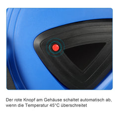 SWANEW Automatik Kabelaufroller 20M+1.5M Kabelaufroller, mit 3-Fach Anschluss, Kabeltrommel mit Stopfunktion,Verlängerungskabe, mit 180° drehbar Wandhalterung, für Wandmontage
