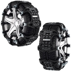 SWANEW 6/12tlg Schneeketten, Auto Anfahrhilfe, Reifenkette Anti-Rutsch