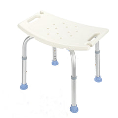 SWANEW Duschhocker 33-51cm Höhenverstellbar Duschstuhl, Stabil Duschhilfe, Anti-Rutsch Duschsitz, Badsitz für Senioren, Menschen, Belastbar bis 136 kg