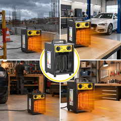 SWANEW Heizlüfter 2000W, 3000W, Bauheizer mit Metallgehäuse