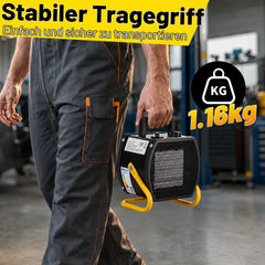 SWANEW 2000W / 3000W PTC Bauheizer mit Thermostat, Tragbarer Elektroheizer