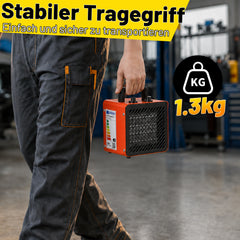 SWANEW Heizlüfter 2000W, 3000W, Bauheizer mit Thermostat