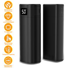 SWANEW 2x Handwärmer Elektrisch, Taschenwärmer, 10000mAh USB Wiederaufladbar