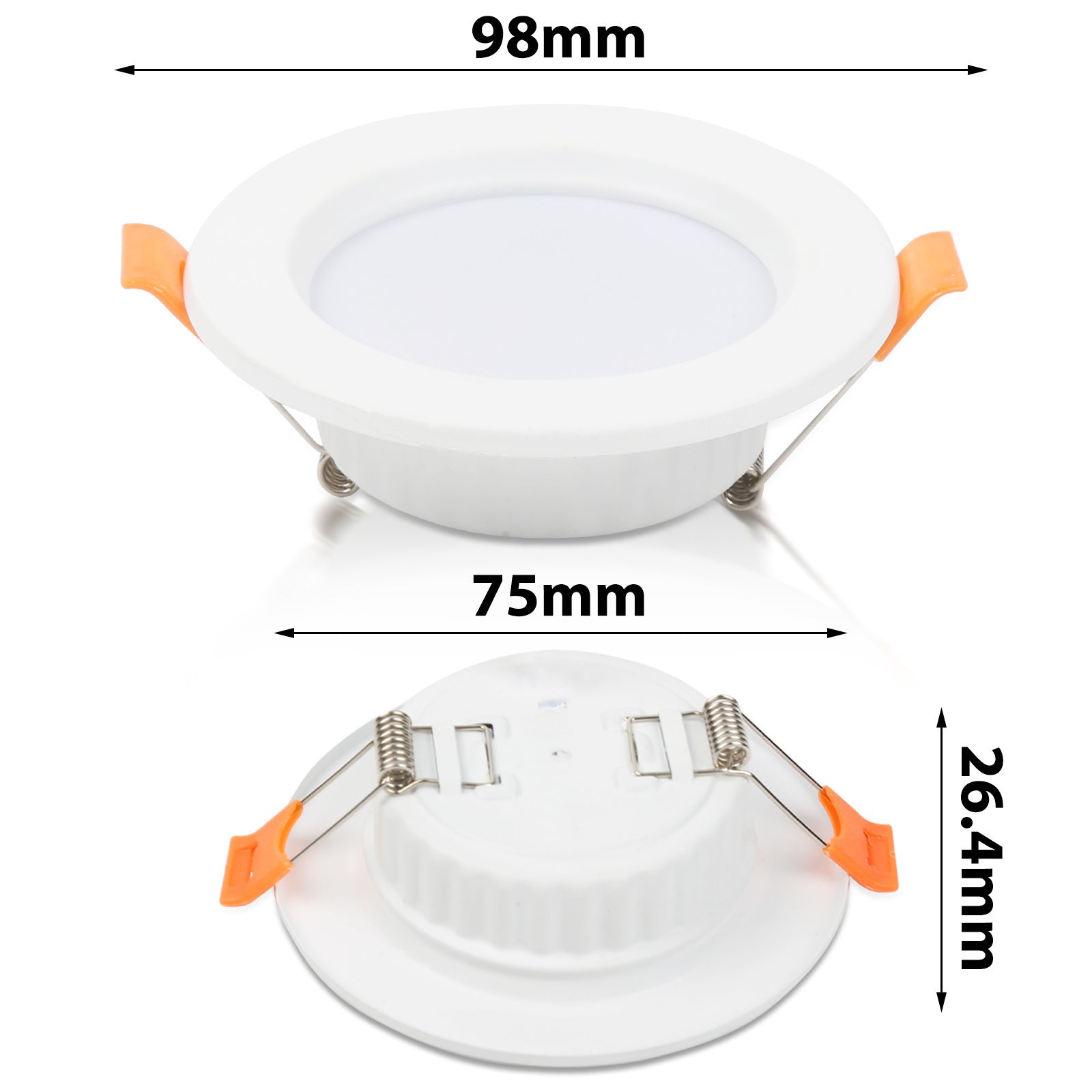 SWANEW 20x LED Einbaustrahler 3200K/6000K, LED strahler, 220V 5W Deckenstrahler, Deckenspot