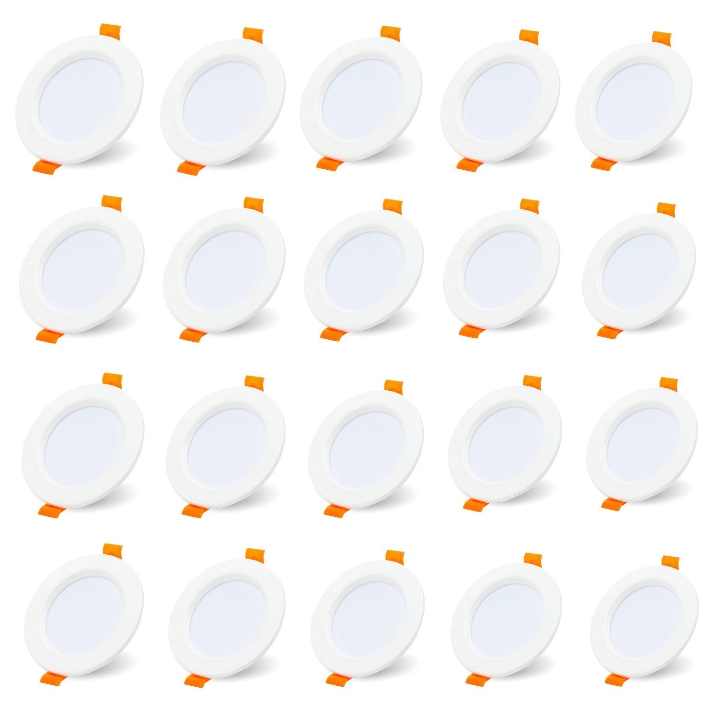 SWANEW 20x LED Einbaustrahler 3200K/6000K, LED strahler, 220V 5W Deckenstrahler, Deckenspot