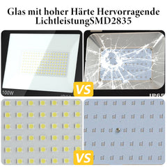 SWANEW LED Strahler Außen, LED Fluter 10W-100W, LED Scheinwerfer Kaltweiß/Warmweiß, Aussenstrahler IP66 Wasserdicht (Kein Stecker)