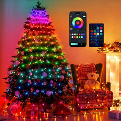 SWANEW LED Lichterkette Christbaumbeleuchtung, 160 LEDs, Baummantel