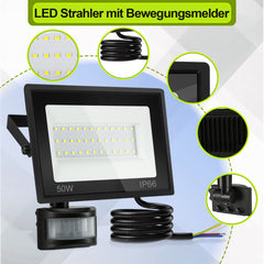SWANEW 10-100W LED Strahler mit Bewegungsmelder, LED Fluter Kaltweiß Wandstrahler Außen IP66, Scheinwerfer, Gartenlampe, Baustrahler SWANEW 10-100W LED Strahler mit Bewegungsmelder, LED Fluter Kaltweiß Wandstrahler Außen IP66, Scheinwerfer, Gartenlampe, Baustrahler (kein Stecker)(kein Stecker)