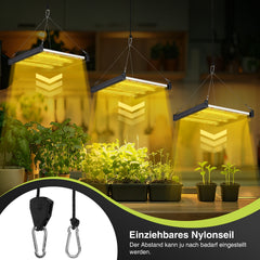 SWANEW 150W Pflanzenlampe, LED Vollspektrum Grow Lampe, Grow Light Dimmbare, Wachstumslampe