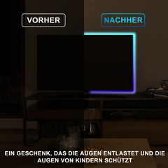 SWANEW Led Streifen Selbstklebend, RGB SMD 5050 Dimmbar LED Strip, 20 Farbwechsel Led Band mit 44-Tasten-Fernbedienung, für die Beleuchtung von Haus, Party