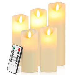 SWANEW Led Kerzen, Flackernde Kerzen Set, Mit Timerfunktion, Kerze Dekokerzen