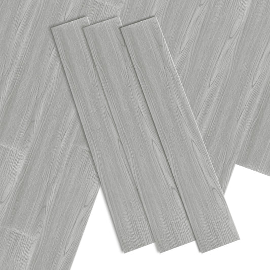 SWANEW PVC Bodenbelag Vinylboden Selbstklebend, Klebefliesen Boden, 91,44x15,24cm
