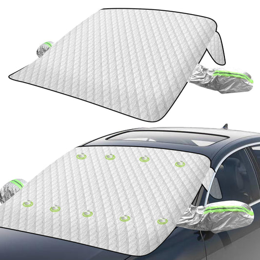 SWANEW Scheibenabdeckung, Winterschutz, Sonnenschutz, Frontscheibenabdeckung, Schnee Auto