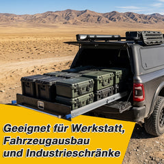 SWANEW Schwerlastauszug mit Verriegelung, Länge 300MM- 1150MM Schwerlastauszug