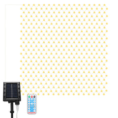 SWANEW Solar LED Lichternetz, IP44 LED Lichterkette, Lichtervorhang für Fenster Garten