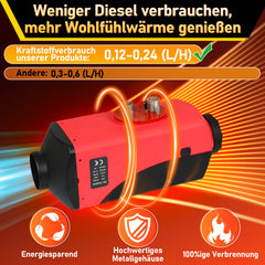 SWANEW Standheizung Diesel 8KW Luft Dieselheizung 12V/24V DC, Standhezung Diesel Lufterhitzer mit Fernbedienung & LCD-Bildschirm