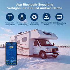 SWANEW Standheizung Diesel 8KW 12V, Lufterhitzer Dieselheizung 5L, mit Bluetooth APP Steuerung