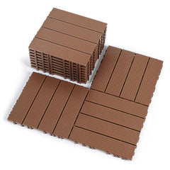 SWANEW PP Balkonfliesen Set 30x30cm, Terrassenfliesen, Klickfliesen