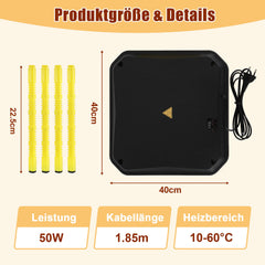 SWANEW Wärmeplatte Küken 30W-50W, Küken Wärmeplatte
