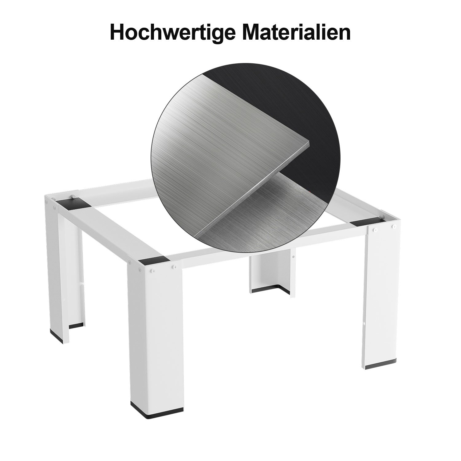SWANEW Waschmaschinen Untergestell, Waschmaschinensockel , Waschmaschinen-Unterschrank, Podest für Waschmaschinen & Trockner