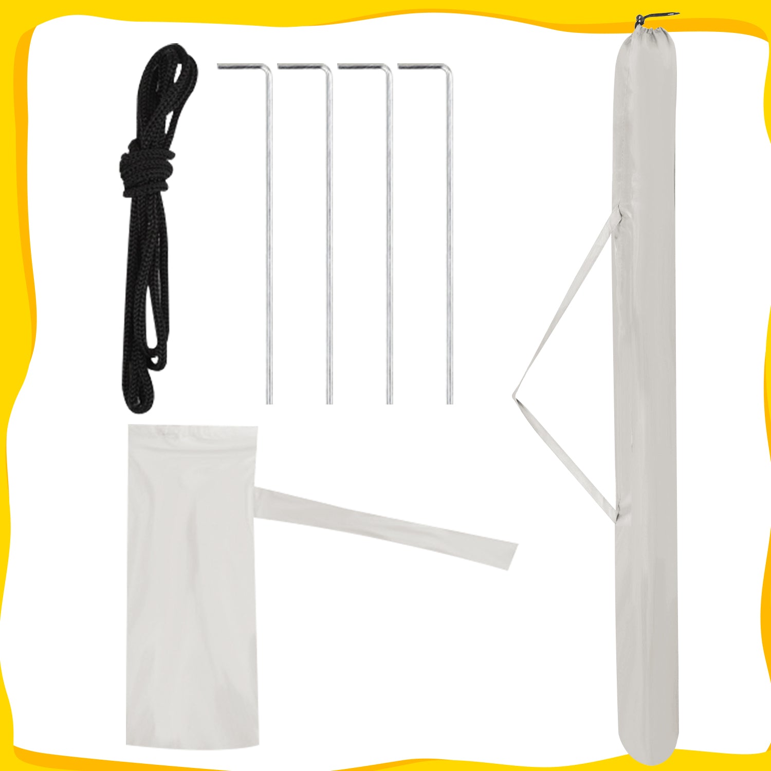 2 in 1 Sonnenschirm Alu Strandschirm