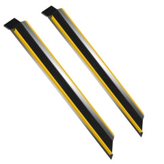 SWANEW 2 Stück Auffahrrampe, 118cm Alu Rollstuhlrampe, Laderampe Tragfähigkeit 300kg