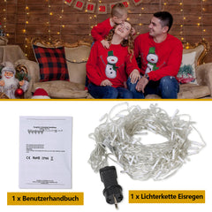 SWANEW LED Eisregen lichterkette, 5m/10m/15m LED Lichtervorhang, IP44 Außen weihnachtsbeleuchtung